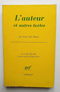 L'auteur et autres textes.  par BORGES (Jorge Luis) - - Image 1
