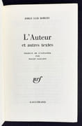 L'auteur et autres textes.  par BORGES (Jorge Luis) - - Image 3