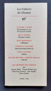 Les Cahiers du Chemin. N°3, avril 1968.