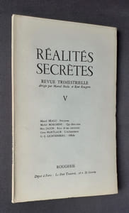 Réalités secrètes, "Cahiers de littérature" trimestriels. N°5, octobre 1959.