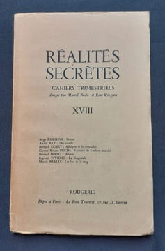 Réalités secrètes, "Cahiers de littérature" trimestriels. N°18, janvier 1964.. ESSENINE (Serge) - BAY (André) - DIMEY (Bernard) - FUCHS (Gunter Bruno) ...