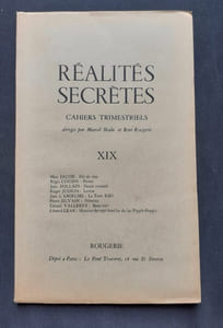 Réalités secrètes, "Cahiers de littérature" trimestriels. N°19, mai 1964.