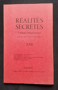 Réalités secrètes, "Cahiers de littérature" trimestriels. N°22, mars 1965.