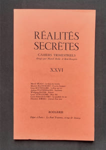 Réalités secrètes, "Cahiers de littérature" trimestriels. N°26, avril 1966.