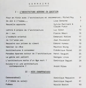 A propos de l’architecture. Cahiers bleus: n°8, printemps 77.