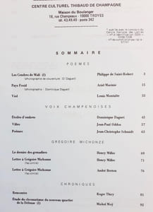 Poèmes. Les cendres de midi. Cahiers bleus: n°13, automne 1978.