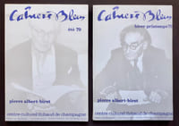 Pierre-Albert Birot I et II. Cahiers bleus: n°14 et 15, hiver-printemps-été 1979.