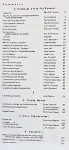 Max-Pol Fouchet. Claude Domec. Cahiers bleus: n°20, printemps-été 1981.