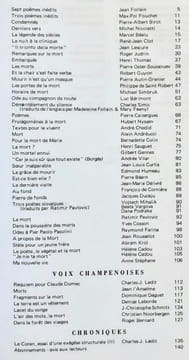 La mort en question. Cahiers bleus: n°23, printemps 1982. . FOLLAIN (Jean). FOUCHET (Max-Pol). LESCURE (Jean). BERIMONT (Luc). NYSSEN (Hubert). ...
