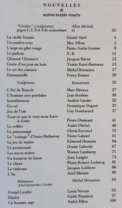 Nouvelles et autres textes: Cahiers bleus n°31, printemps 1984.