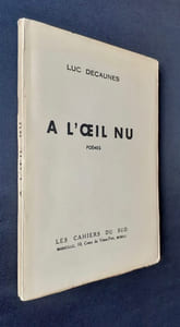 A l'oeil nu. Poèmes.