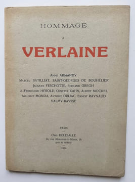 Hommage à Verlaine. . VERLAINE (Paul) -