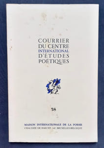 Ecrire, par Claire Lejeune - Prologue, par Roger Munier. Le Courrier du centre international d’études poétiques, n°58, novembre 1966.
