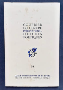 Ecrire, par Claire Lejeune - Prologue, par Roger Munier. Le Courrier du centre international d’études poétiques, n°58, novembre 1966.. LEJEUNE ...