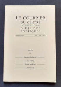 Courrier du centre international d’études poétiques, n°206, avril-juin 1995.