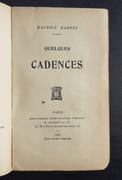 Quelques cadences -  par BARRES (Maurice) -  - Image 1