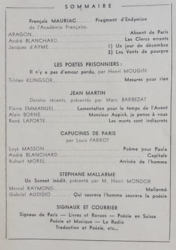 Poésie 42, n°3 mai-juin 1942.. MOREL (Robert). MAURIAC (François). ARAGON (Louis). BLANCHARD (André). AYME (Jean d’). MOUGIN (Henri). KLINGSOR ...