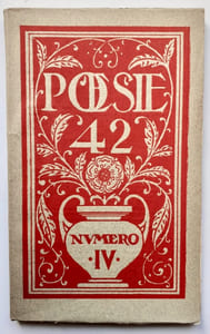 Poésie 42, n°4 juillet-septembre 1942.
