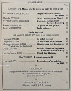 Poésie 45, n°22, janvier 1945.
