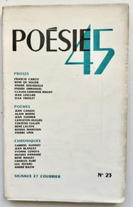 Poésie 45, n°23, février-mars 1945.