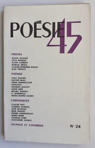 Poésie 45, n°24, avril-mai 1945.