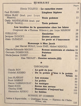 Poésie 45, n°24, avril-mai 1945. . MANDELSTAM (Ossip). MASSON (Loÿs). BEALU (Marcel). ELUARD (Paul). MANOLL (Michel). GUILLEVIC. DURRY (Marie-Jeanne). ...