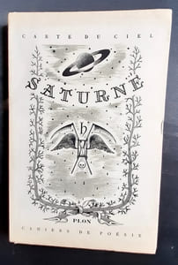 Saturne. Carte du ciel. Deuxième cahiers de poésie. 