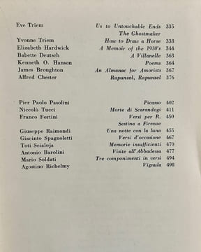 Botteghe oscure, n°12. Novembre 1953.. DHOTEL (André). DU BOUCHET (André). MANDIARGUES (André Pieyre de). GRAVES (Robert). GOYEN (William). AUDEN ...
