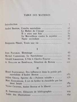 André Breton - Essais et témoignages recueillis par Marc Eigeldinger et textes inédits d'André Breton - . BRETON (André). PERET (Benjamin). PAULHAN ...