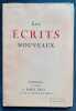 Les Ecrits nouveaux. N°1, novembre 1917.. NOAILLES (Comtesse de). GIDE (André). MAGRE (Maurice). BILLY (André). BENOIT (Pierre). SPITTELER (Carl). ...