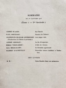 Les Ecrits nouveaux. N°3, janvier 1918.