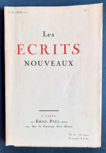 Les Ecrits nouveaux. N°7, mai 1918.
