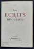 Les Ecrits nouveaux. N°20, aout 1919.. MAURIAC (François). LAVAUD (Guy). CHADOURNE (Louis). HAVET (Mireille). MIOMANDRE (Francis de). MORAND (Paul). ...