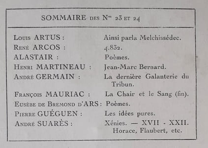 Les Ecrits nouveaux. N°23 et 24, novembre-décembre 1919.