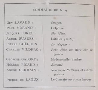 Les Ecrits nouveaux. N°9, septembre 1920.