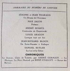 Les Ecrits nouveaux. Tome IX. N°1, janvier 1922.