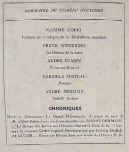 Les Ecrits nouveaux. Tome IX. N°10, octobre 1922.