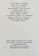 La Francophonie, conférence de Léopold Sédar Senghor, de l'Académie Française, précédée de Elégie pour Martin Luther King - Vorèpe : Isère, 2 octobre 1987 -  par SENGHOR (Léopold Sédar) -  - Image 3