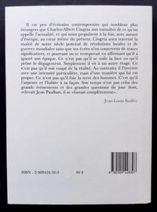 Anthologie de Charles-Albert Cingria -