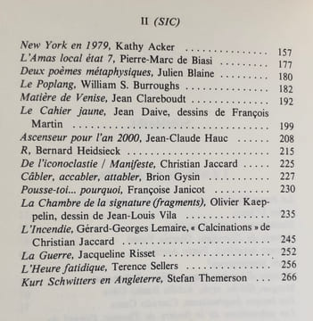 L'ennemi, 1982 - . ARETINO (Pietro). BOKANOWSKI (Hélène). COSTA (Corrado). CORTANZE (Gérard de). DEZEUZE (Daniel). HERNANDEZ (Enrique). GERARD ...