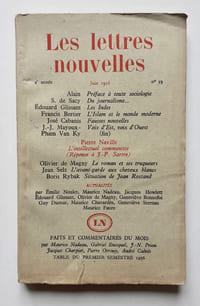 Les Lettres Nouvelles : n°39, juin 1956.