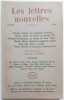 Les Lettres Nouvelles : n°42, octobre 1956.. ARTAUD (Antonin). MILLER (Henry). BRECHT (Bertolt). SELZ (Jean). NAVILLE (Pierre). MALRAUX (Clara). ...