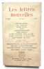 Les Lettres Nouvelles : n°59, avril 1958.. ARTAUD (Antonin). BUTOR (Michel). MAIAKOVSKI (Vladimir). OSBORNE (John). GABEL (Joseph). PINGAUD (Bernard). ...