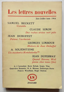 Les Lettres Nouvelles : juin, juillet, août 1964.