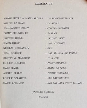 Fénix, revue littéraire et artistique trimestrielle. N°3 - Janvier 1967 - . MANDIARGUES (André Pieyre) - MARQUEZ (Odette de) - SOISSON (Jacques) - LA ...