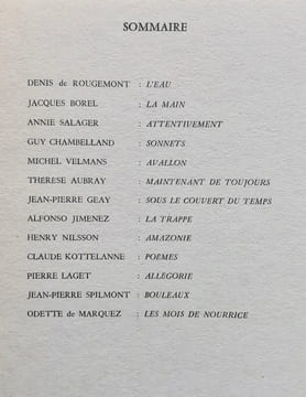 Fénix, revue littéraire et artistique trimestrielle. N°5 - avril 1968 - . ROUGEMONT (Denis de) - BOREL (Jacques) - SALAGER (Annie) - CHAMBELLAND (Guy) ...
