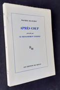 Après coup. Précédé par Le Ressassement éternel.  par BLANCHOT (Maurice) - - Image 1