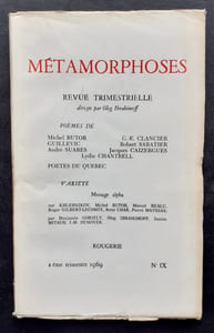 Métamorphoses. Revue trimestrielle dirigée par Oleg Ibrahimoff. N°IX, premier trimestre 1968.