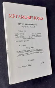 Métamorphoses. Revue trimestrielle dirigée par Oleg Ibrahimoff. N°IX, premier trimestre 1968.