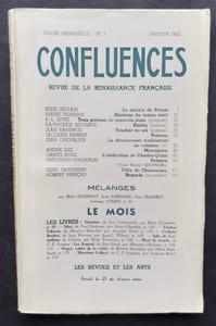 Confluences, revue de la renaissance française: n°7, janvier 1942.